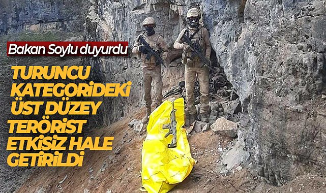 Bakan Soylu duyurdu: Turuncu kategorideki üst düzey terörist etkisiz hale getirildi