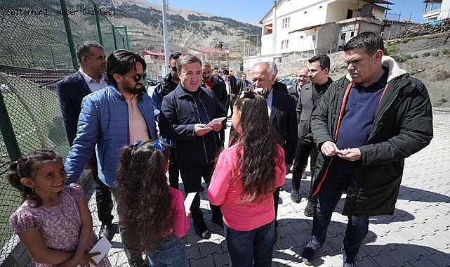 BAŞKAN SOLAK ve VALİ AYDOĞDU RAMAZAN BAYRAMINDA DEPREM BÖLGESİNDE