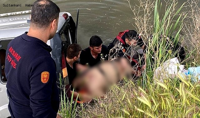 AKSARAY&#039;DA SULAMA KANALINA DÜŞEN OTOMOBİLDEKİ 1 KİŞİ ÖLDÜ 1 KİŞİ DE YARALANDI