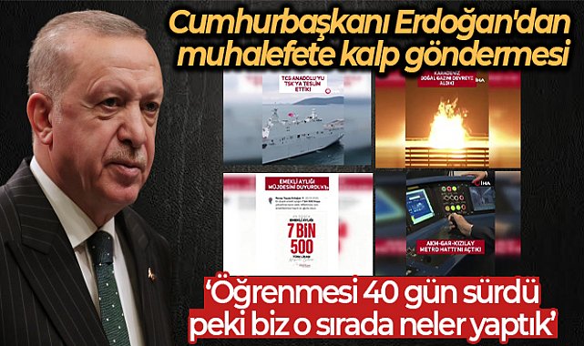 Cumhurbaşkanı Erdoğan: &#039;Birilerinin kalp yapmayı öğrenmesi 40 gün sürdü, peki biz o sırada neler yaptık&#039;