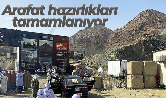 Hacı adayları için Arafat hazırlıkları tamamlanıyor