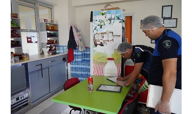 Çayırova Zabıtası&#039;ndan okul kantinlerine denetim