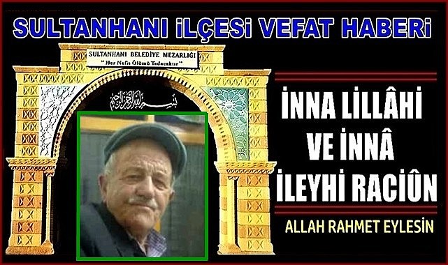 ABDİ OĞLU FETTAH ALTINSOY VEFAT ETTİ 13.10.2023 CUMA