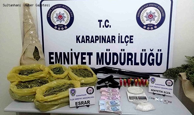 KARAPINAR&#039;DA 21 KİLO UYUŞTURUCU ELE GEÇİRİLDİ