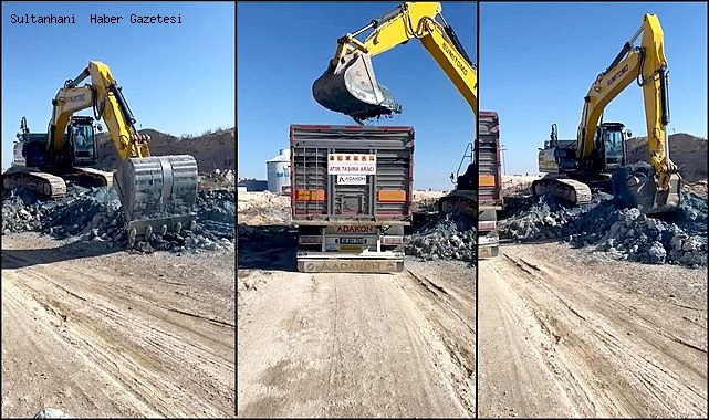 SULTANHANI İLÇE SINIRLARINA BIRAKILAN ATIK TOPARLANIYOR