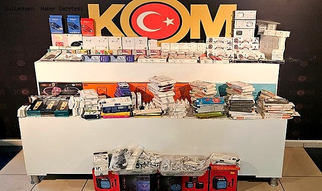 AKSARAY&#039;DA POLİS OPERASYONU; GÜMRÜK KAÇAĞI ÜRÜNLER ELE GEÇİRİLDİ