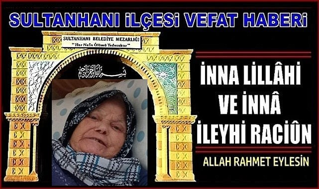 İSA EŞİ FADİME KONUKÇU VEFAT ETTİ 02.10.2024 ÇARŞAMBA