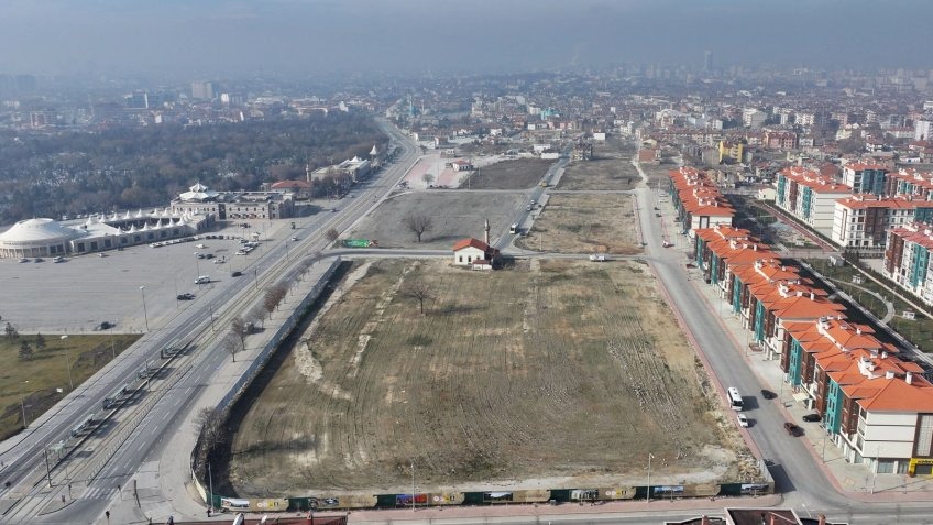 Konya&#039;nın kalbinde yükselen tarihi projeye yakın mercek