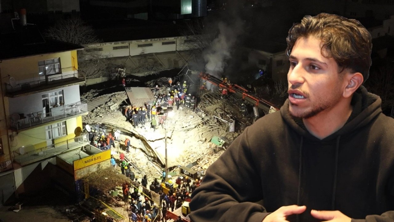 Konya&#039;da çöken binada zillere basıp tahliyeyi sağlamıştı...