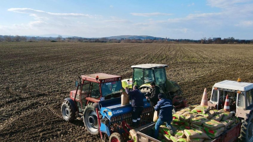 Bursa Mustafakemalpaşa&#039;da örnek tarım projesi