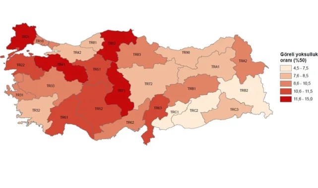 Türkiye&#039;nin en yoksul şehirleri belli oldu