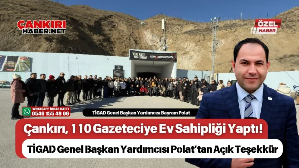 TİGAD GENEL BAŞKAN YARDIMCISI BAYRAM POLAT&#039;TAN ÇANKIRI PROTOKOL VE MESLEK ODALARINA TEŞEKKÜR