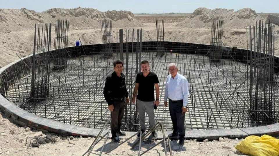 Yeşiltömek Köyüne yapılacak olan 200 ton kapasiteli depo inşaatı devam ediyor