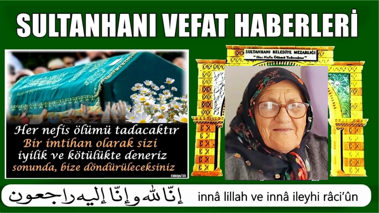 Hacı Ömer Eşi Ayşe Böge vefat etti 28.08.2025 Perşembe