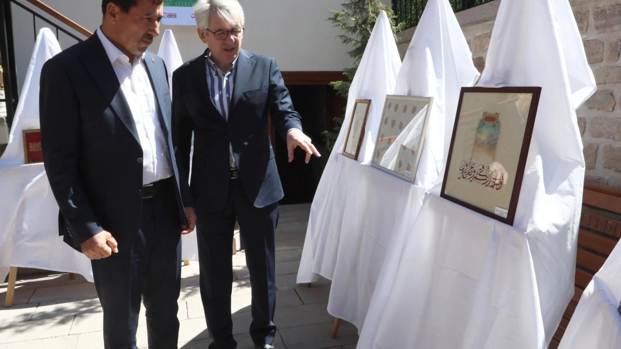 Konya Karatay&#039;da Türk sanatları sergisi açıldı