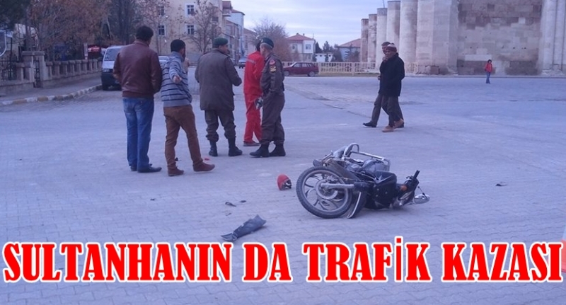 Sultanhanı Kervansarayı önündetrafik Kazası