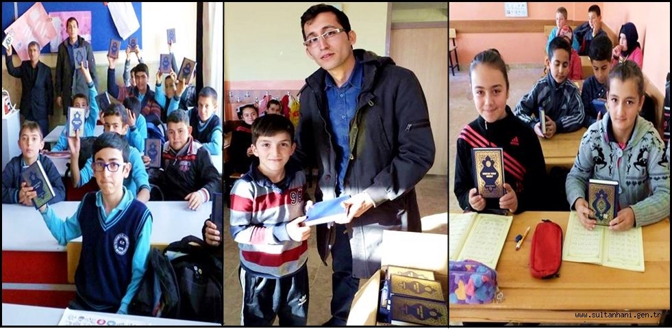 SULTANHANI’NDA ‘HER ÖĞRENCİYE BİR KUR’AN-I KERİM’ KAMPANYASI
