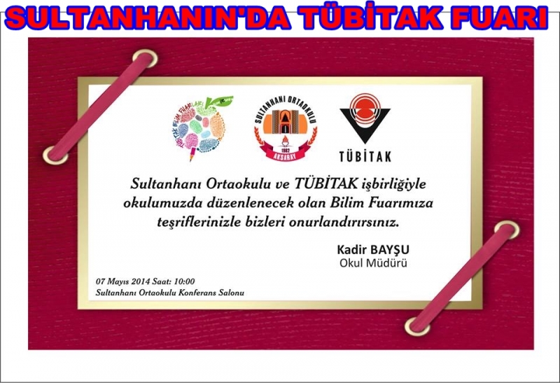 Sultanhanı Ortaokulun'da Tübitak Bilim Fuarı