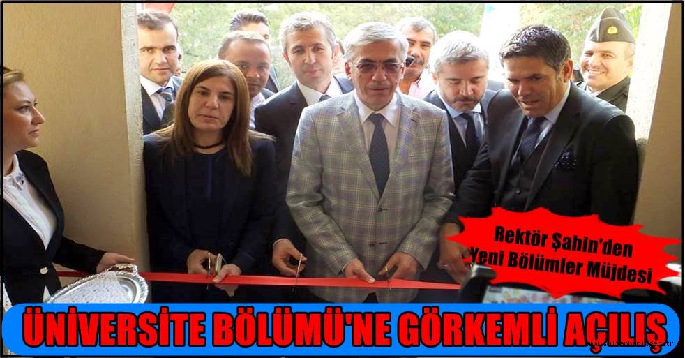 SULTANHANIN DA ÜNİVERSİTE BÖLÜMÜ&#039;NE GÖRKEMLİ AÇILIŞ