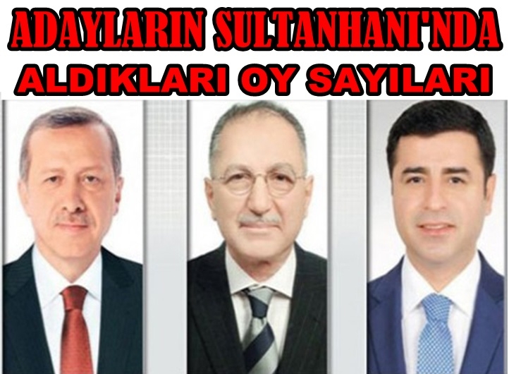 Sultanhanı'nda Cumhurbaşkanlığı Seçim Sonuçları