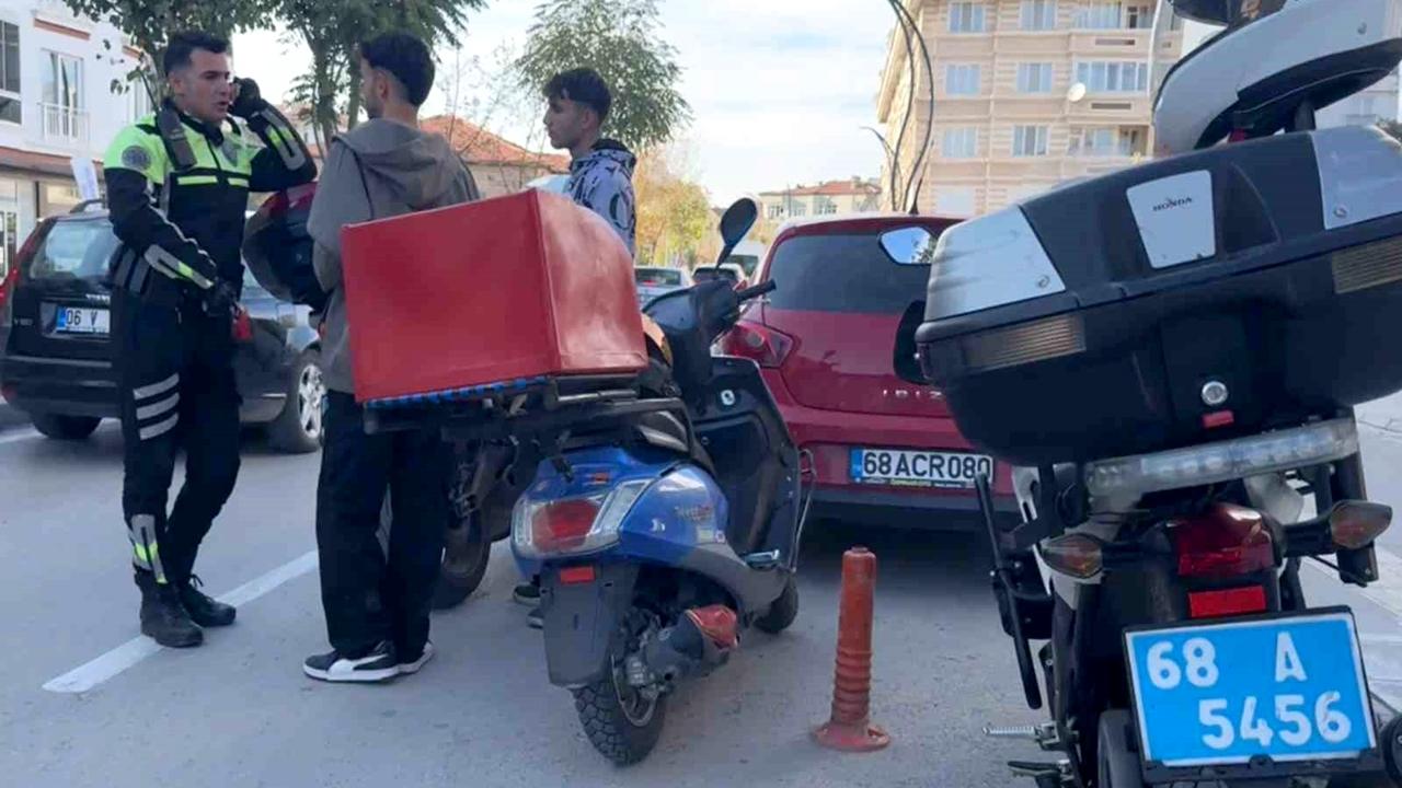 Plakasız, Kasksız ve Ehliyetsiz Motosiklet sürücüsüne 35 bin 239 lira ceza