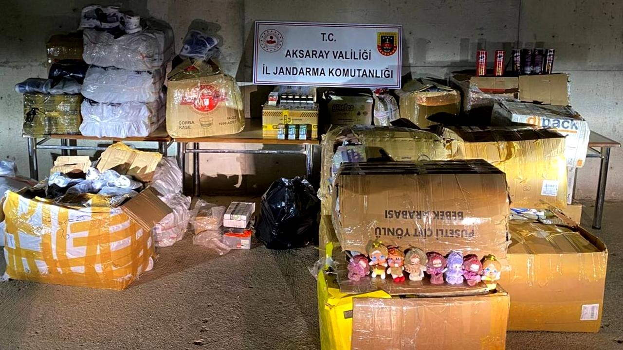 Aksaray&#039;da Jandarmadan Büyük Kaçakçılık Operasyonu
