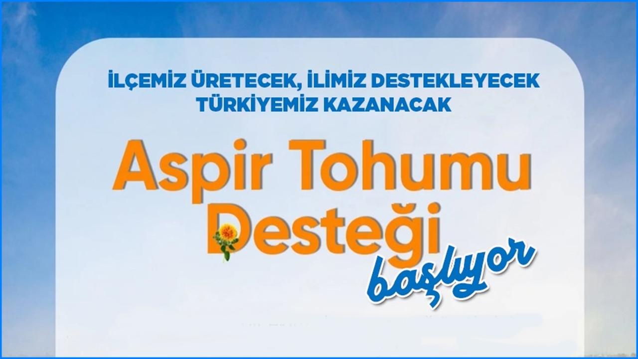 Şereflikoçhisar&#039;da üreticilere Aspir tohumu desteği