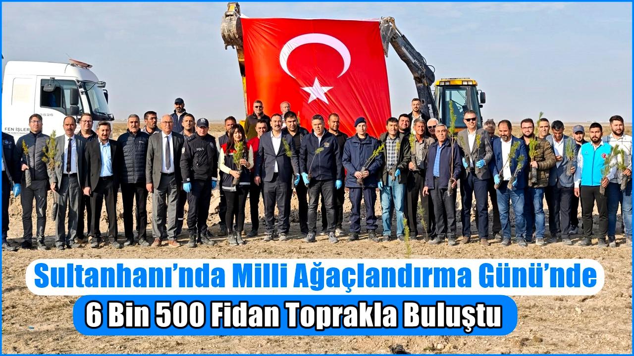Sultanhanı’nda Milli Ağaçlandırma Günü’nde 6 Bin 500 Fidan Toprakla Buluştu