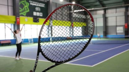 Konya Meram'da aileler 'kort'ta buluşuyor