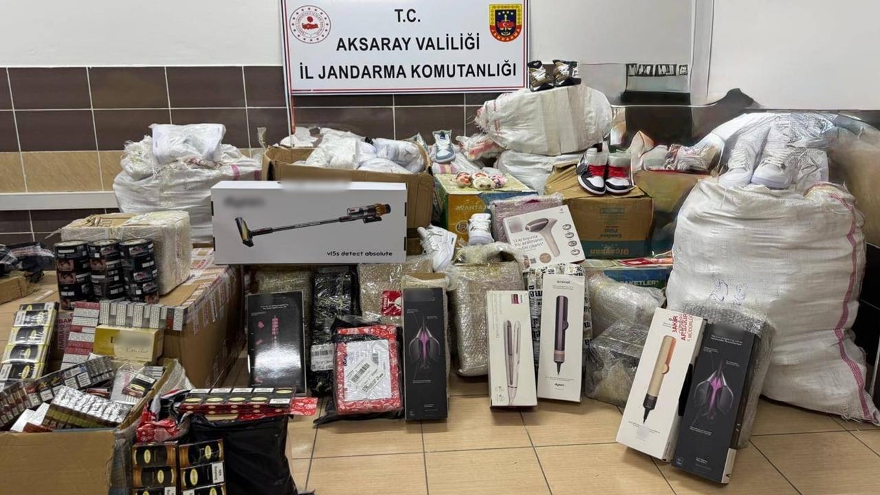 Aksaray’da Jandarmadan Kaçakçılığa Darbe: 2,5 Milyon TL’lik Ürün Ele Geçirildi