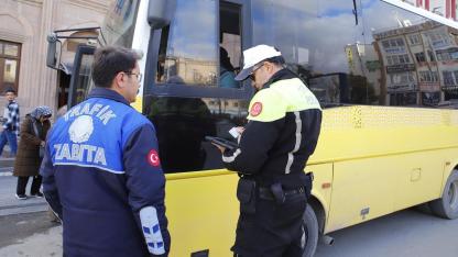 Aksaray’da Toplu Ulaşım Güvenliği İçin Ortak Denetim