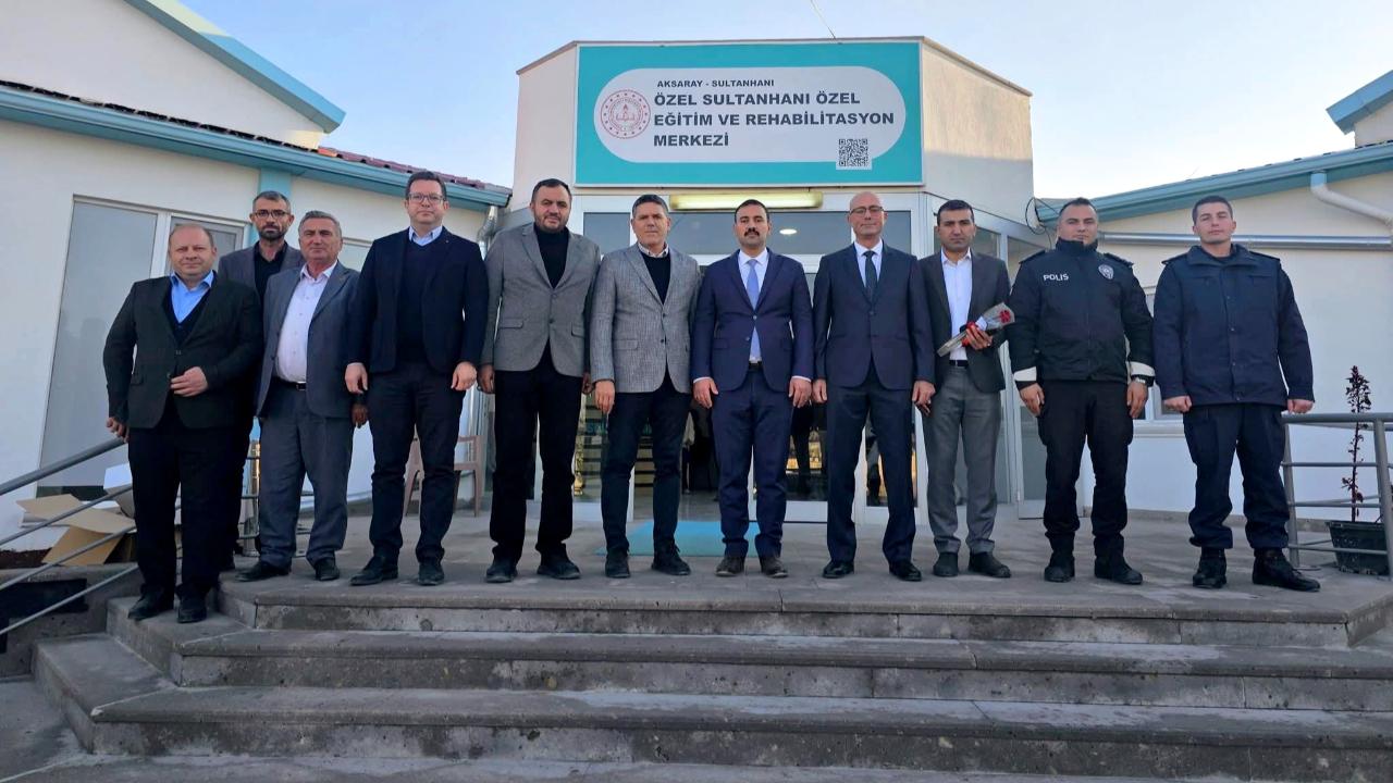 Kaymakam Göksun ve Başkan Solak Rehabilitasyon ve Özel Eğitim Merkezini ziyaret etti