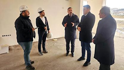 Sultanhanı’nda Gençlik Merkezi İnşaatı Yerinde İncelendi