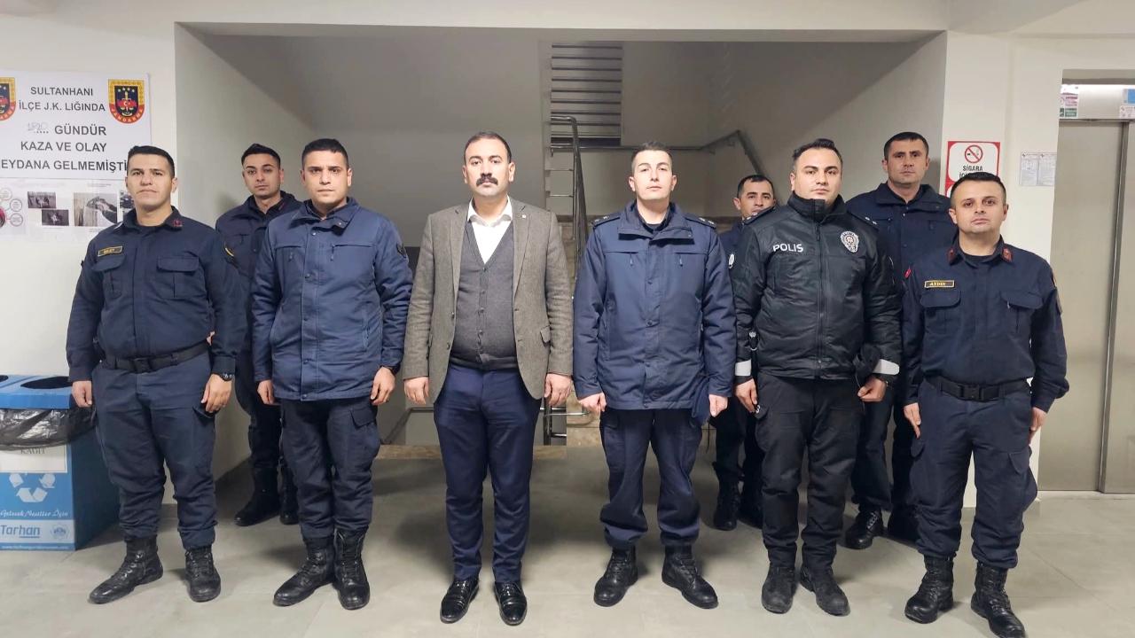 Kaymakam Göksun’dan Emniyet ve Jandarma Personeline Yeni Yıl Ziyareti