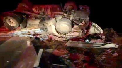 Konya Yolu Eşmekaya Yakınlarında Tır kazası; 1 Ölü