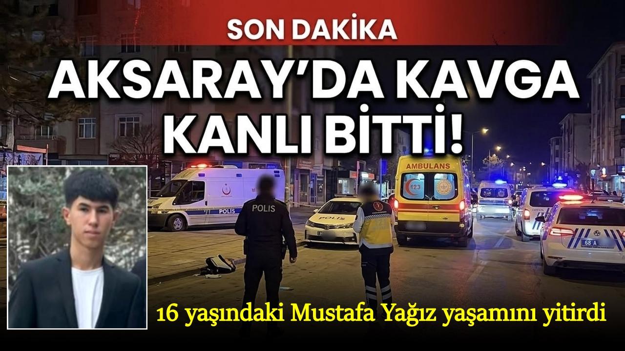 Aksaray'da 16 Yaşlarındaki 2 gencin kavgası Kanlı bitti