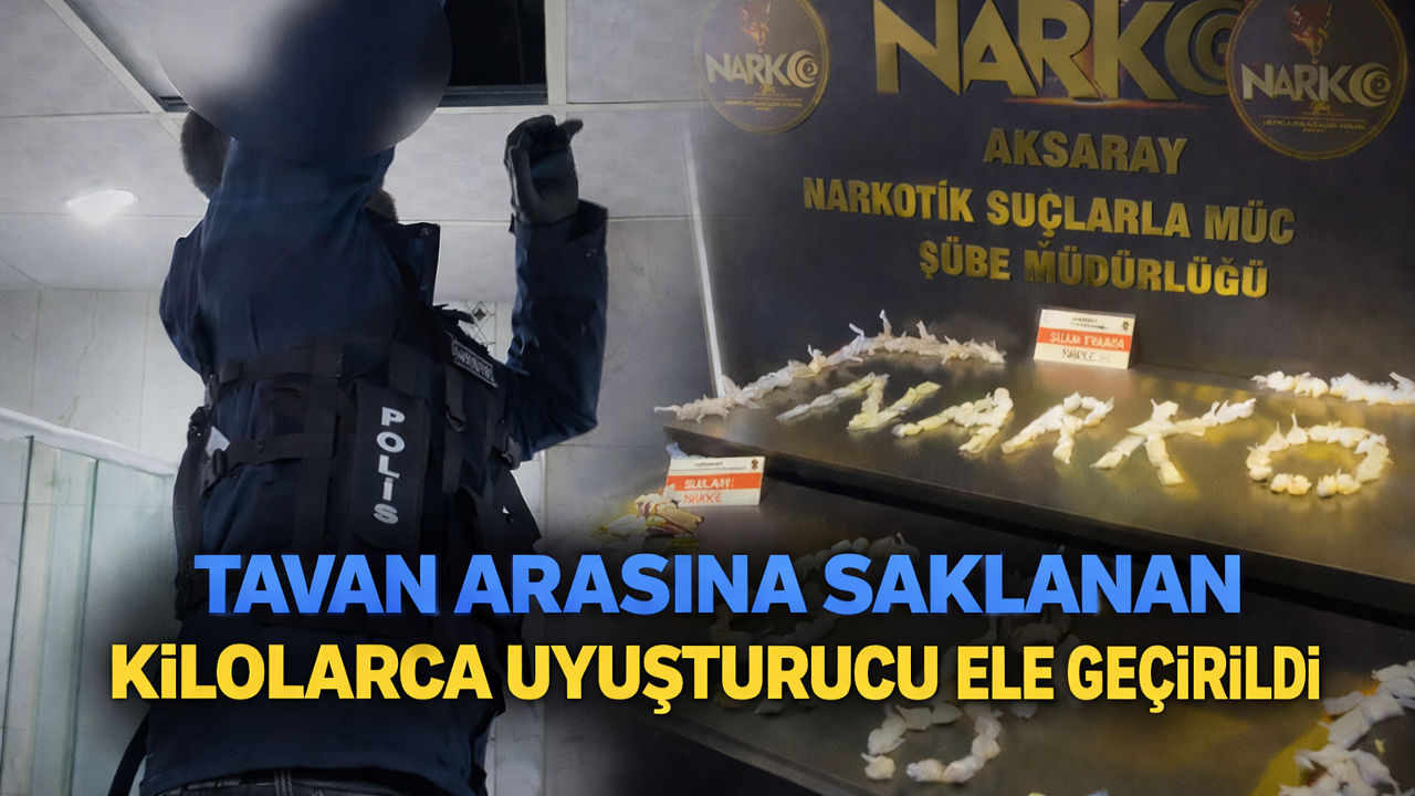 Banyoda Tavana saklanan kilolarca uyuşturucu ele geçirildi: 7 Şüpheli Tutuklandı