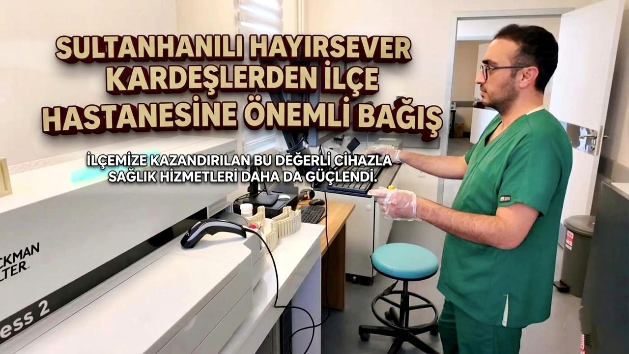 SULTANHANILI HAYIRSEVER KARDEŞLERDEN İLÇE HASTANESİNE ÖNEMLİ BAĞIŞ