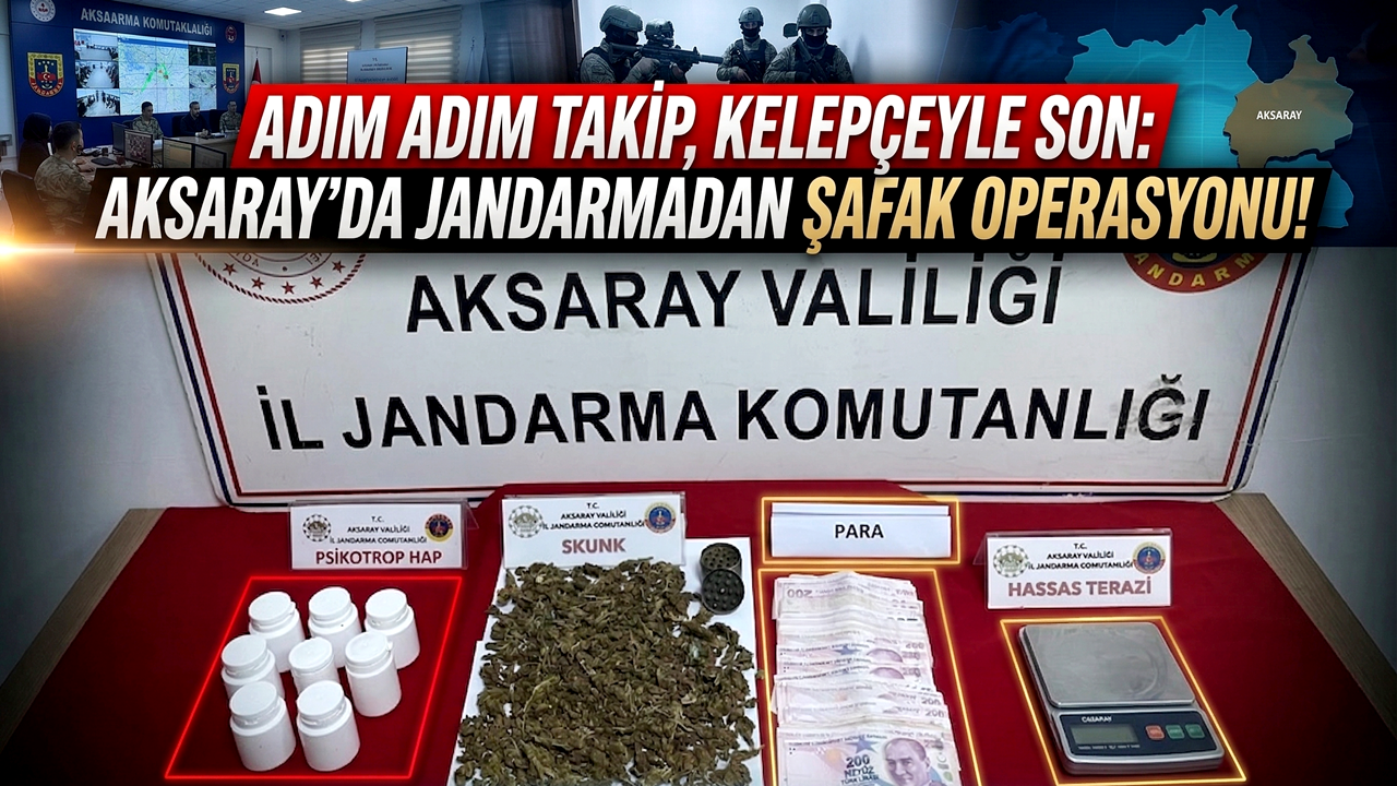 Adım Adım Takip, Kelepçeyle Son: Aksaray'da Jandarmadan Şafak Operasyonu!