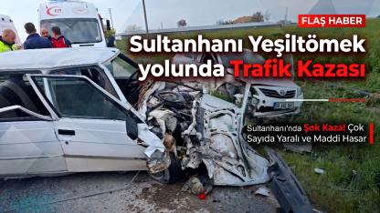 Sultanhanı Yeşiltömek yolunda Kaza 4 Yaralı