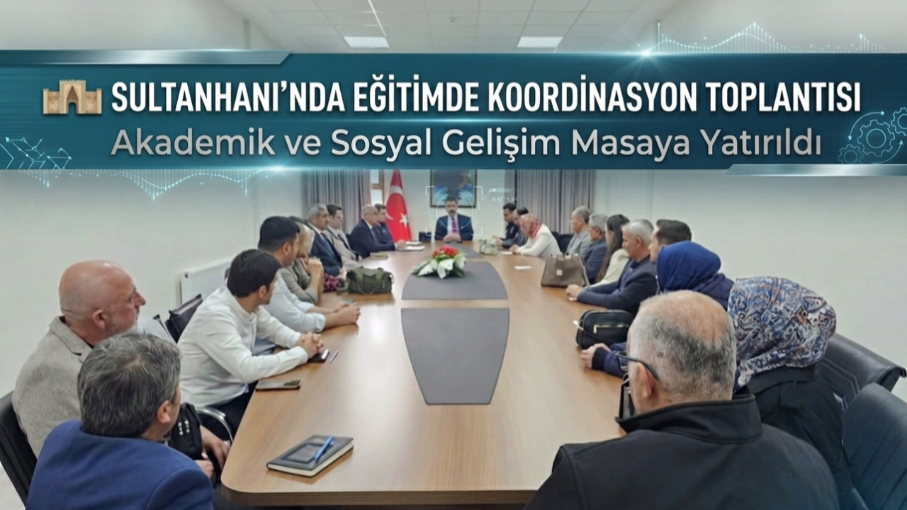 Sultanhanı’nda Eğitimde Koordinasyon Toplantısı: Akademik ve Sosyal Gelişim Masaya Yatırıldı