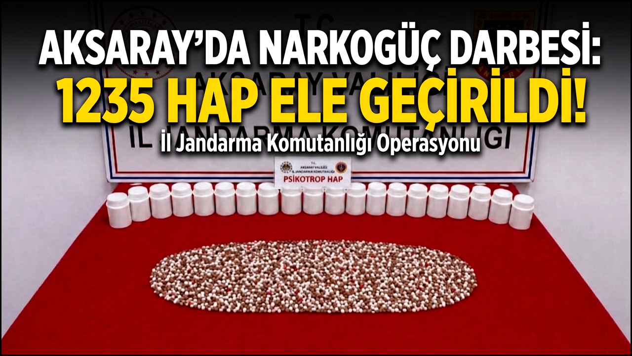 Aksaray'da Zehir Tacirlerine Jandarma Pençesi: 2 Tutuklama