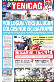 Yeniçağ Gazetesi Gazete Manşeti